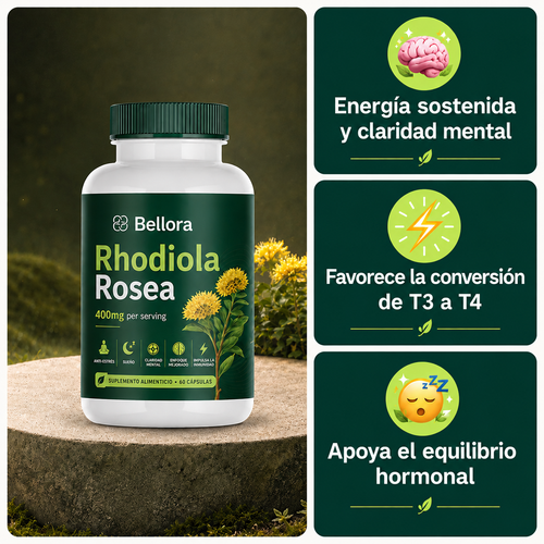 Rhodiola Rosea - Adaptógeno Natural [400 mg]